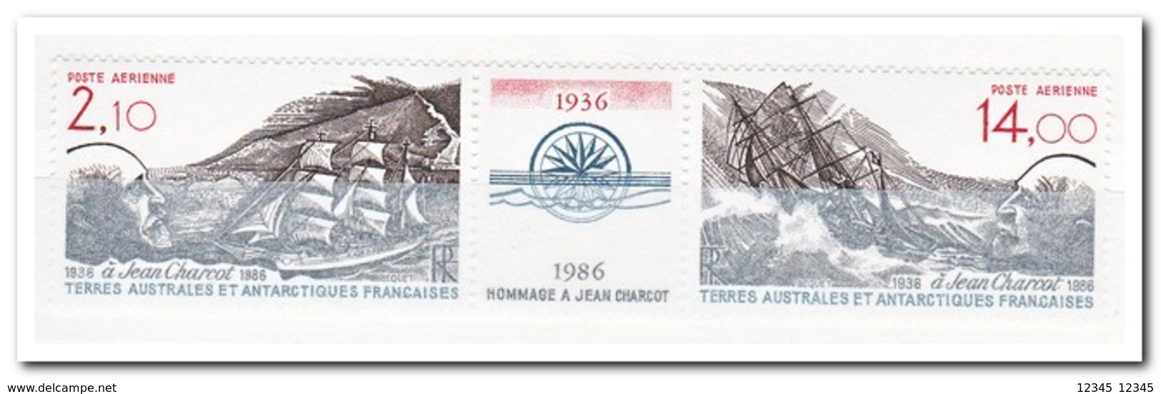 Frans Antarctica 1986, Postfris MNH, 50th Anniversary Of The Death Of Jean Charcot, Ship - Ongebruikt