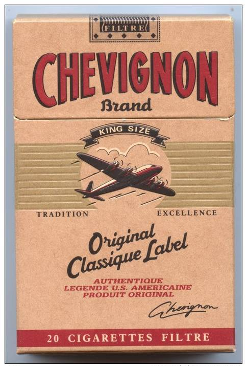 Paquet Cigarettes Chevignon-Paquet Plein, Emballage Clos- Pour Collectionneur - Autres & Non Classés