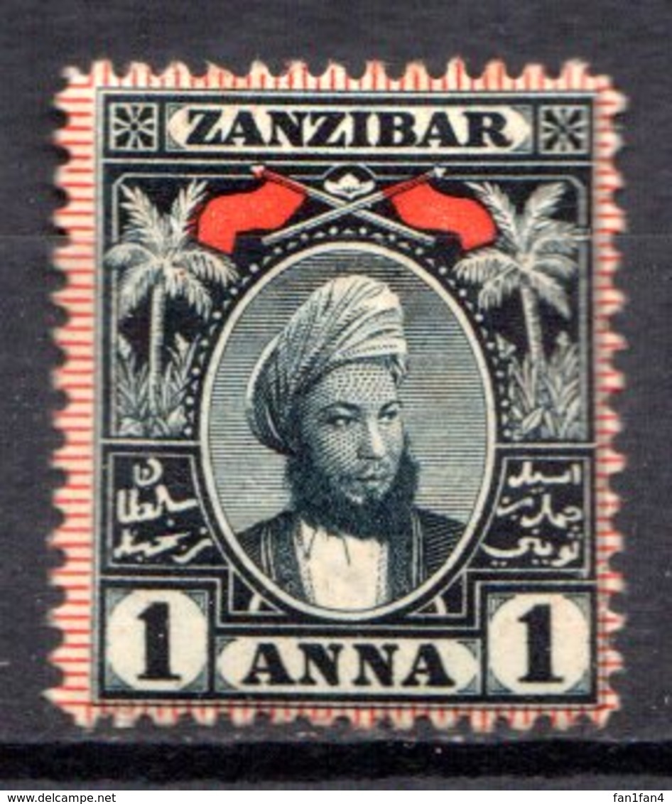 ZANZIBAR - (Protectorat Britannique) - 1897 - N° 28 - 1 A. Bleu-noir - (Sultan Seyyid Hamed Bin Thweini) - Zanzibar (...-1963)