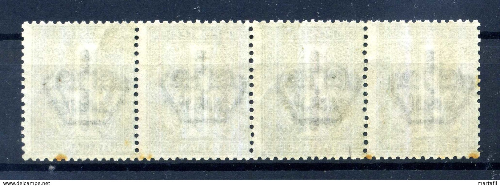 1863 REGNO N.14 MNH ** STRISCIA DI 4 - Ungebraucht