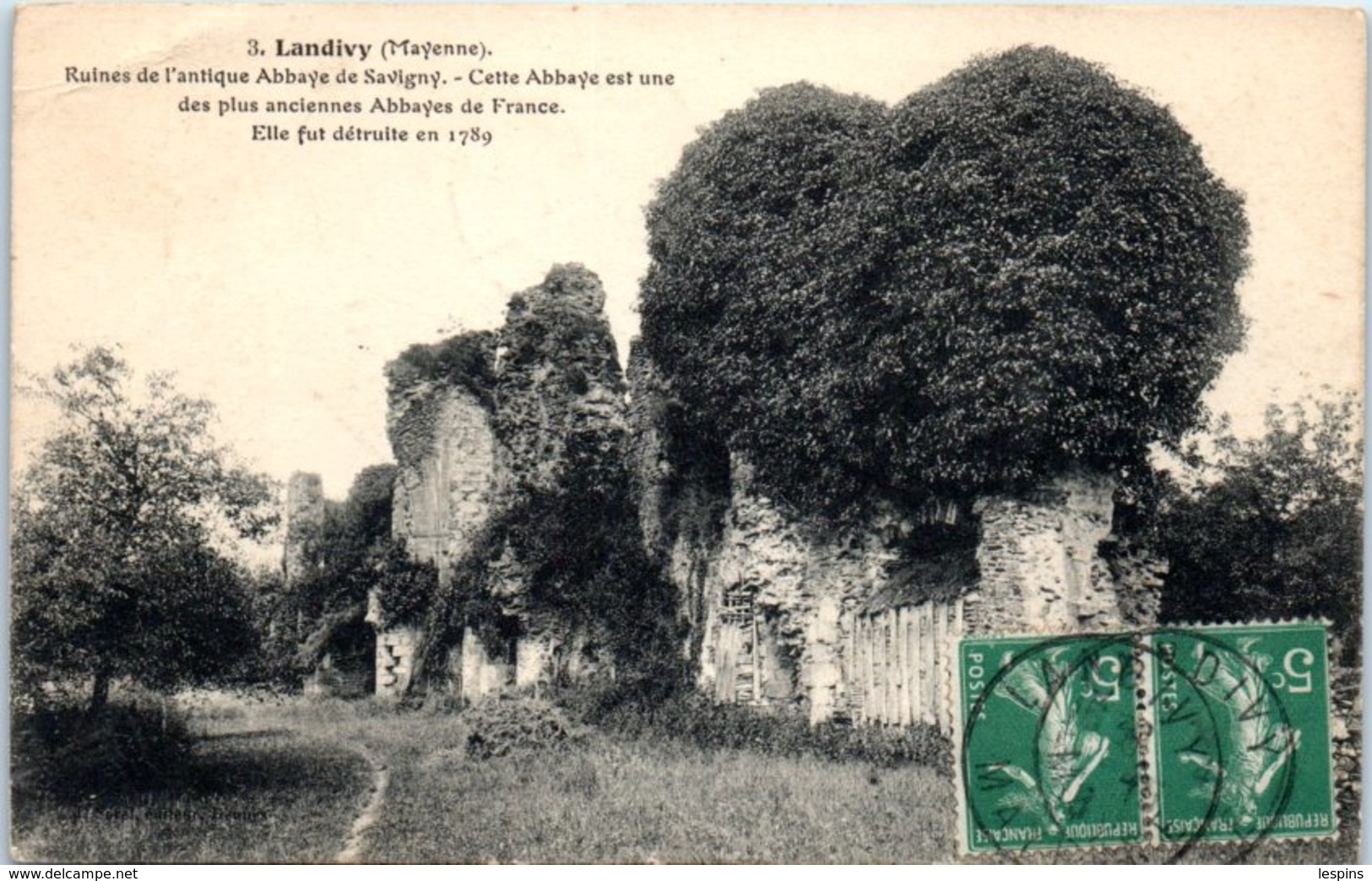 53 - LANDIVY -- Ruines De L'Antique Abbaye De Savigny - Landivy