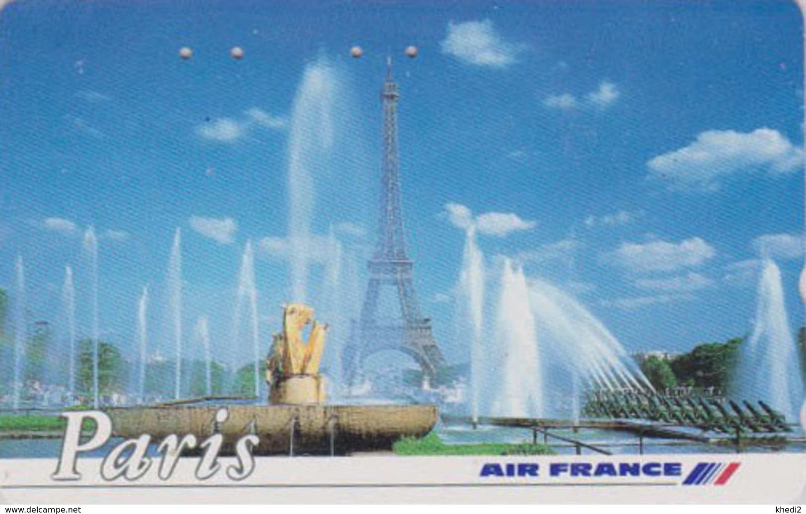 Télécarte Japon / 110-011 - AVIATION - AIR FRANCE - PARIS TOUR EIFFEL - PLANE AIRLINES Japan Phonecard - Avion 2236 - Aviones