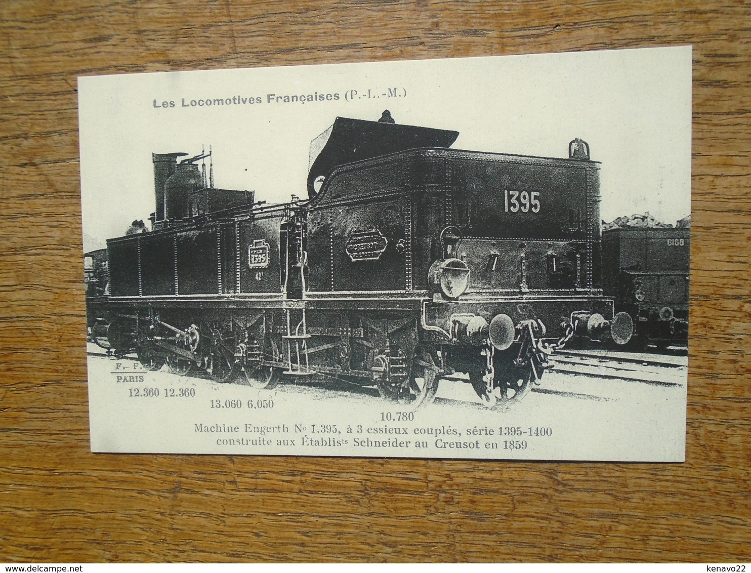 édition Cartes D'autrefois , Les Locomotives Françaises , Machine Engerth N° 1.395 , à 3 Essieux Couplés - Eisenbahnen