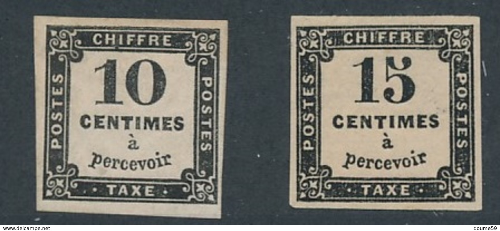 CR-26: FRANCE: Lot  Avec Taxe N°2A*-3* - 1859-1959 Nuevos