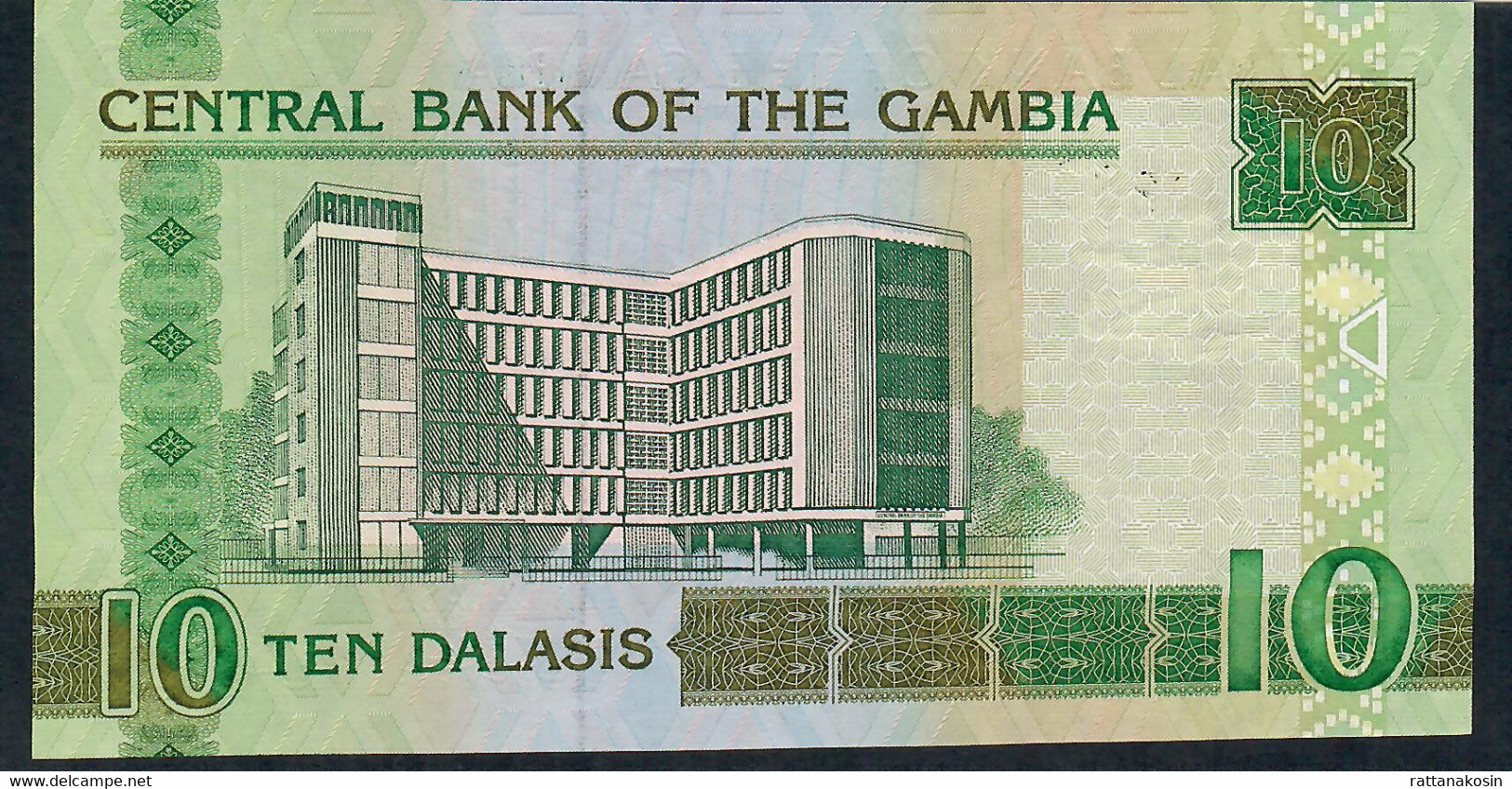 GAMBIA P26b 10 DALASI (2009)  Prefix E Signature 15 UNC. - Gambie