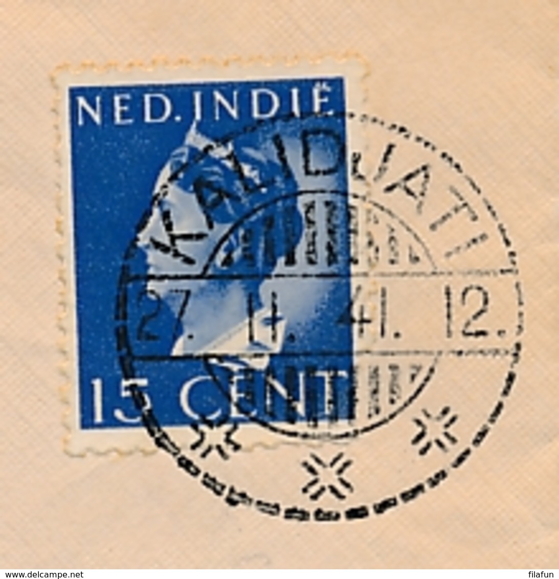 Nederlands Indië - 1941 - 15 Cent Konijnenburg Op Censored Cover Van LB KALIDJATI Naar New York / USA - Nederlands-Indië