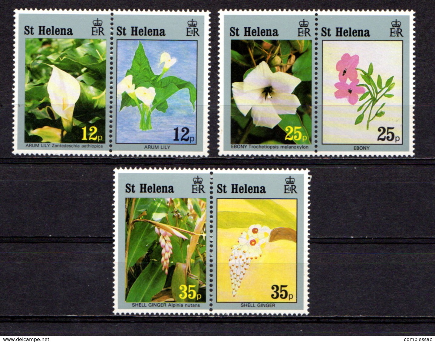 SAINT  HELENA    1994    Flowers  And  Childrens  Art    Set  Of  6    MNH - Isola Di Sant'Elena