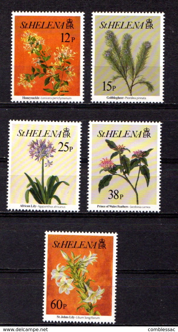 SAINT  HELENA    1994    Flowers  2nd  Series    Set  Of  5    MNH - Saint Helena Island