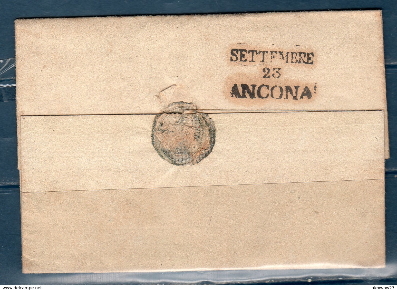 Prefilatelica 1830 Da Matelica Per Ancona - 1. ...-1850 Prefilatelia