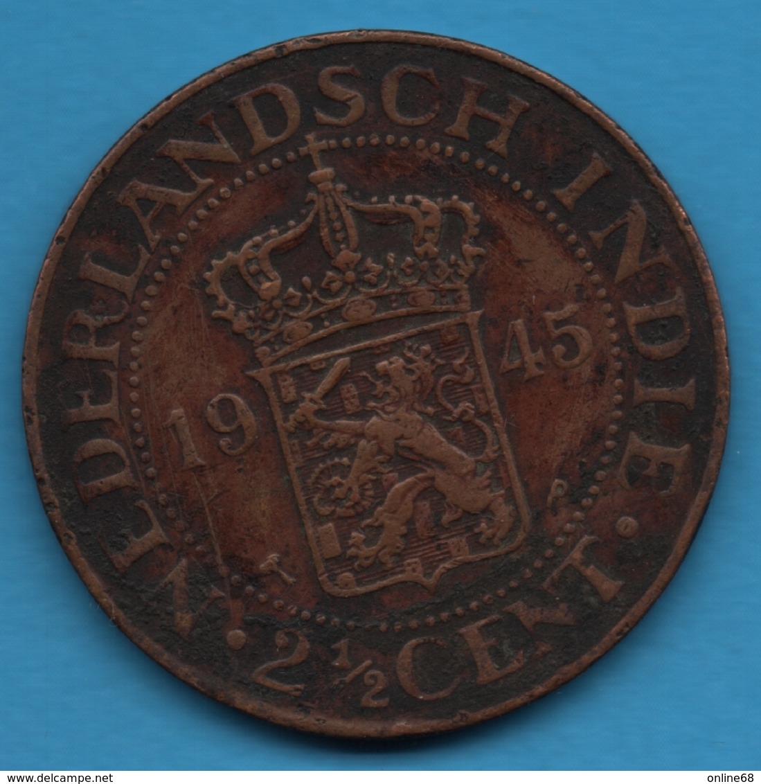 Netherlands East Indies 2½ Cents 1945 P KM# 316 NEDERLANDSCH INDIE - Indes Néerlandaises