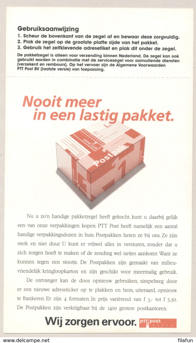 Nederland - 1997 - Pakketzegel Kras & Ruik - Ongebruikt - Ganzsachen