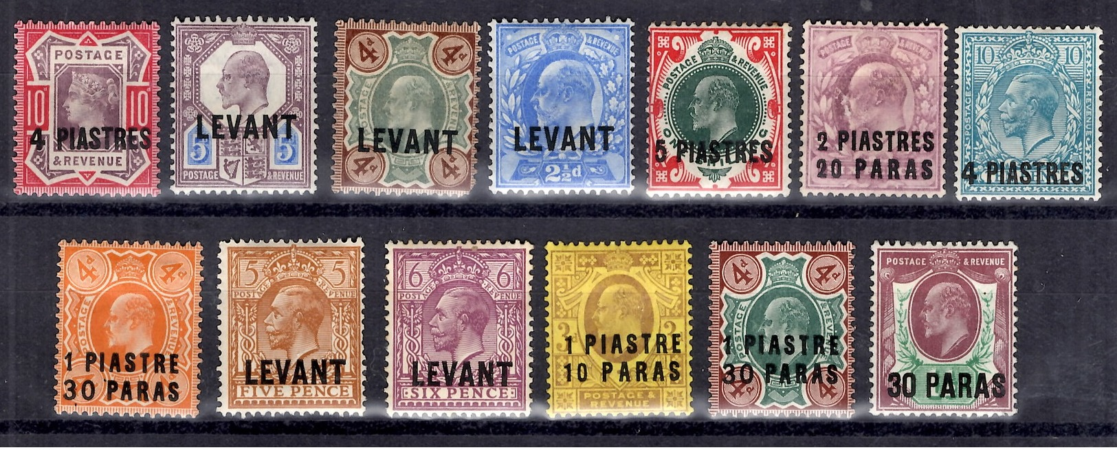 Levant Anglais Belle Petite Collection Neufs * 1887/1921. Bonnes Valeurs. B/TB. A Saisir! - Levant Britannique