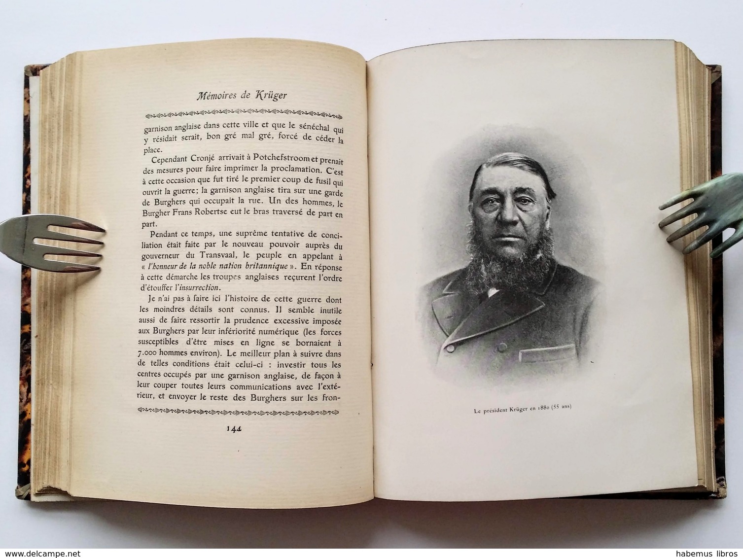 Les Mémoires Du Président Kruger / Jules Hoche (trad.). - Paris : Félix Juven, S.d. [c.1900] - Biografía