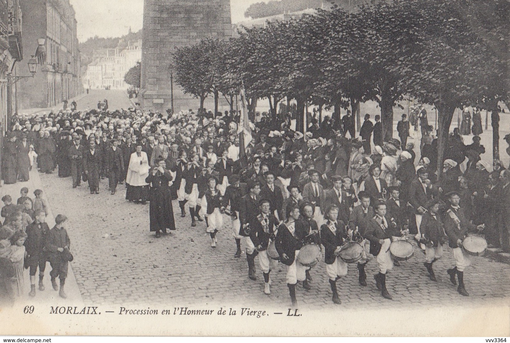 MORLAIX: Procession En L'Honneur De La Vierge - Morlaix