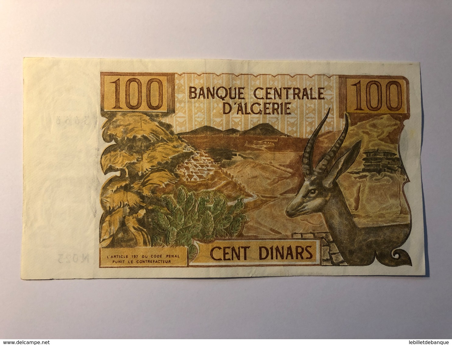 100 Dinars 1970 SUPERBE - Algérie