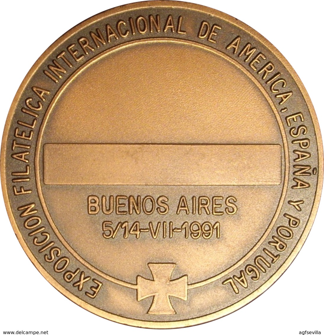 ESPAÑA. MEDALLA EXPOSICIÓN ESPAÑA-AMÉRICA. BUENOS AIRES. 1.991. CON FUNDA ORIGINAL. ESPAGNE. SPAIN MEDAL - Professionals/Firms