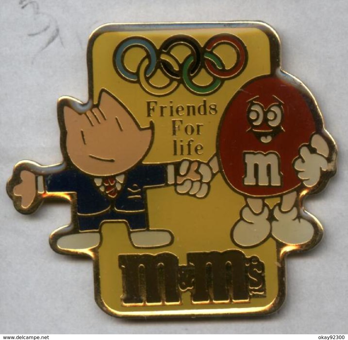 Pin's JO Jeux Olympiques Olympic Games Barcelone Barcelona 1992 M&M's - Giochi Olimpici