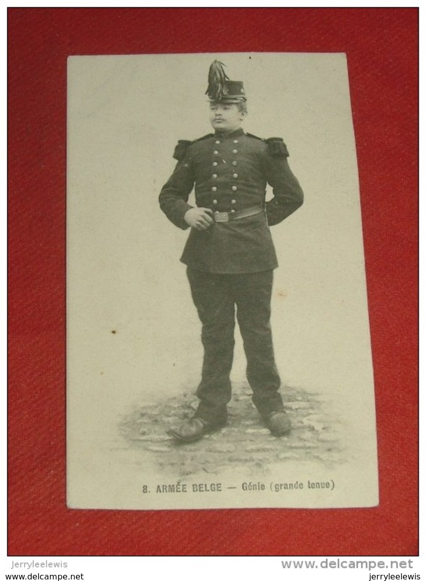 MILITARIA  -  ARMEE BELGE  -  Génie  (grande Tenue) - Uniformes