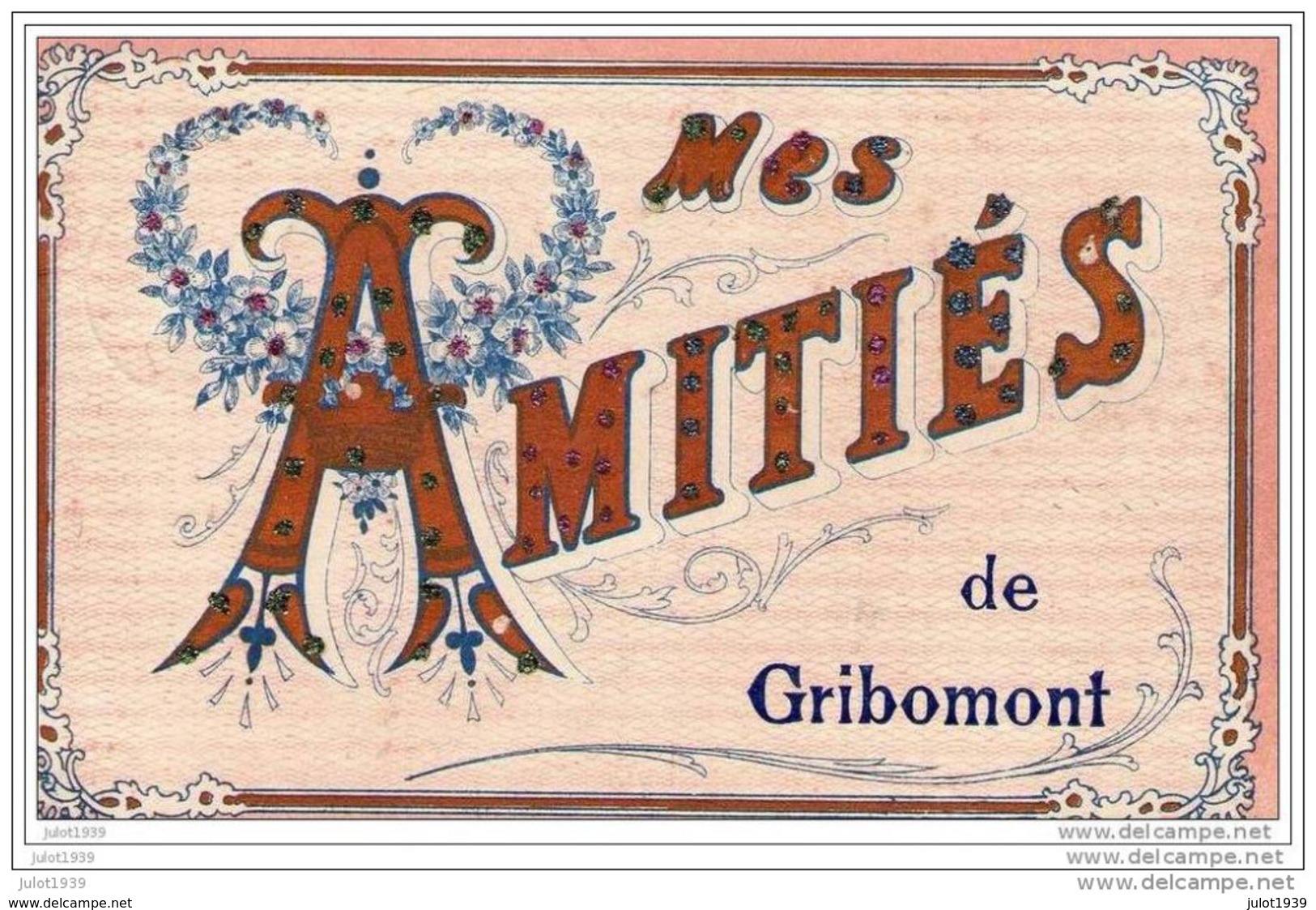 GRIBOMONT ..-- 1908 De ST - MEDARD Vers ST - MEDARD ( Mr Narcisse SAUDMONT ) . Voir Verso . - Herbeumont