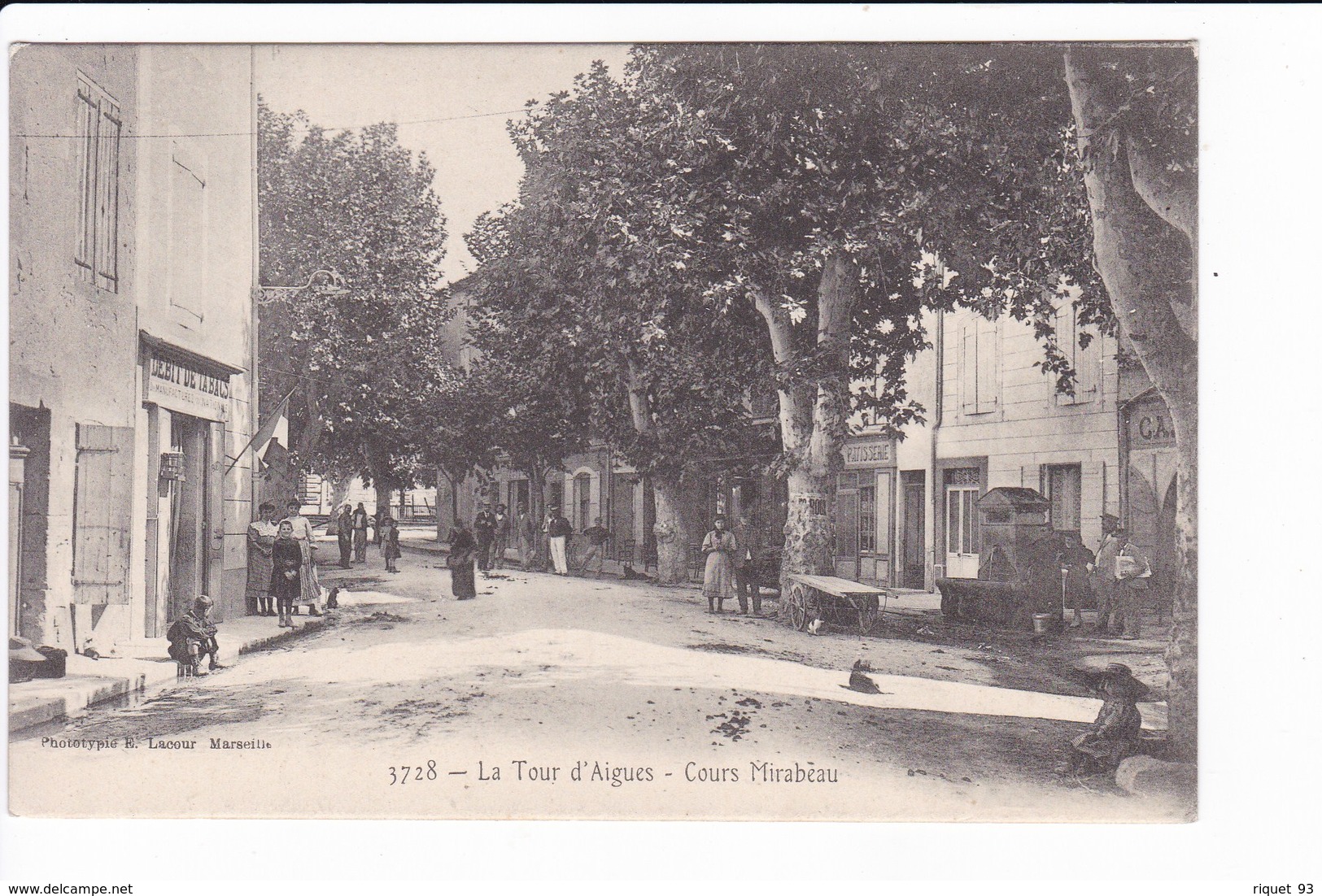 3728 - LA TOUR D'AIGUES - Cours Mirabeau - La Tour D'Aigues