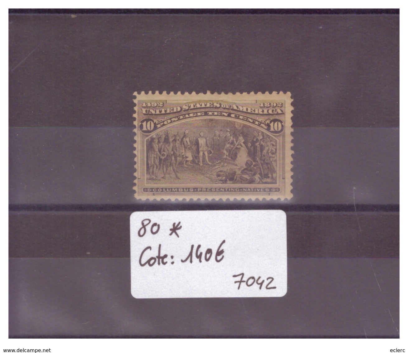 USA - No 80 * ( AVEC CHARNIERE ) - !!!WARNING: NO PAYPAL!!! - COTE: 140 € - Unused Stamps