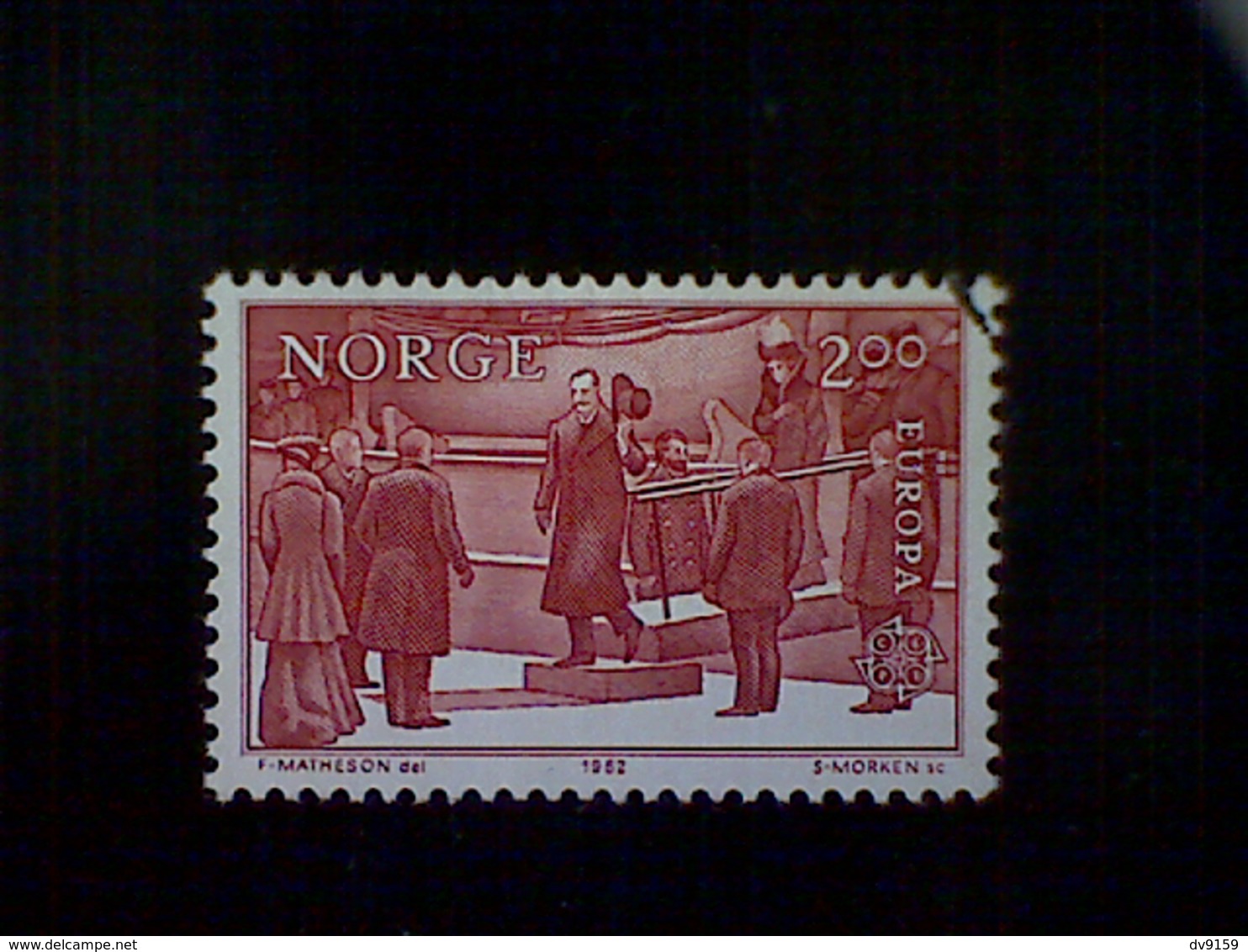Norway (Norge), Scott #805 Used (o), 1982, King Haakon VII, 2k, Brown Red - Used Stamps