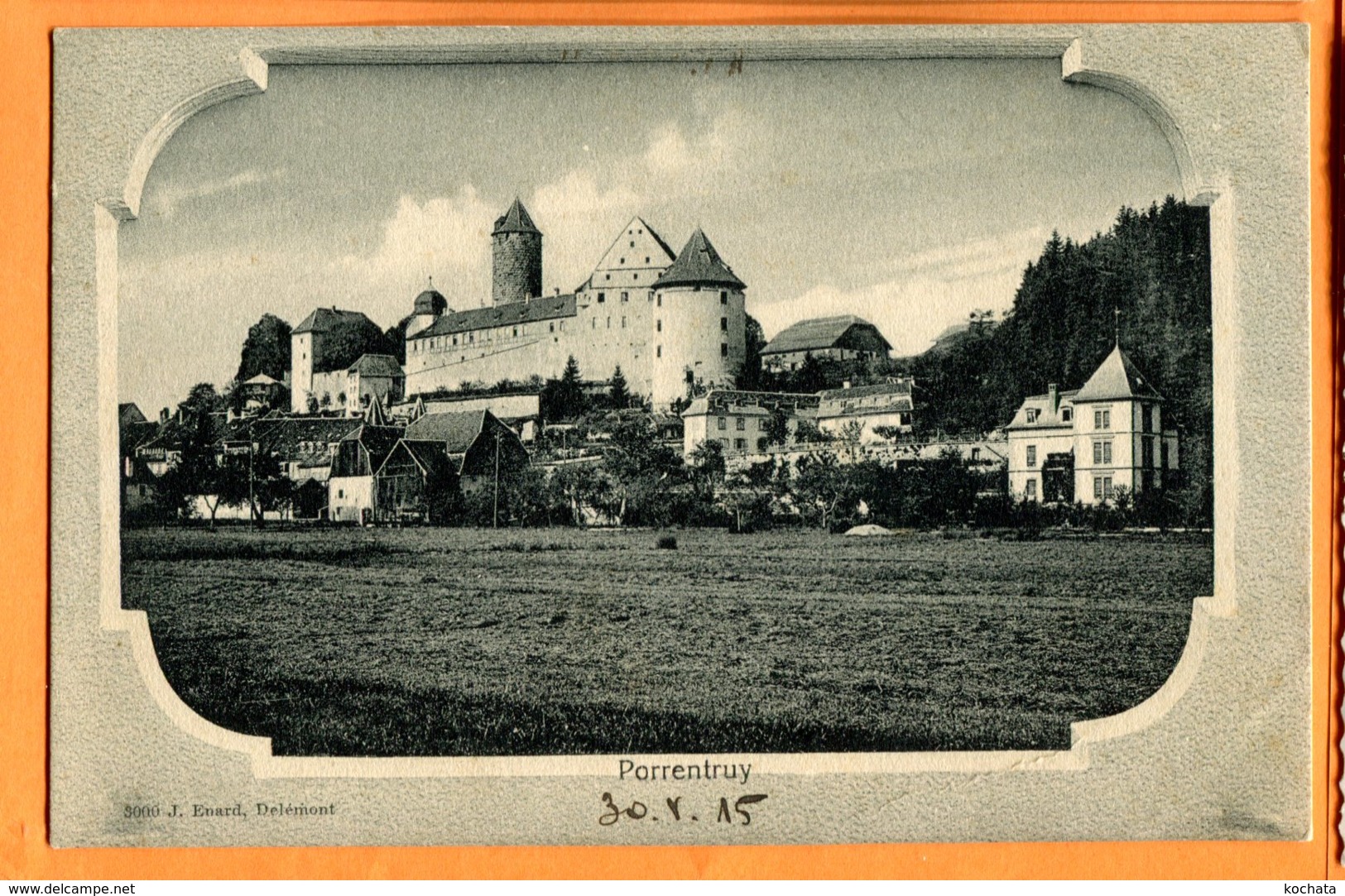 SPR021, Porrentruy , édit. J. Enard, Circulée 1915 Sous Enveloppe - Porrentruy