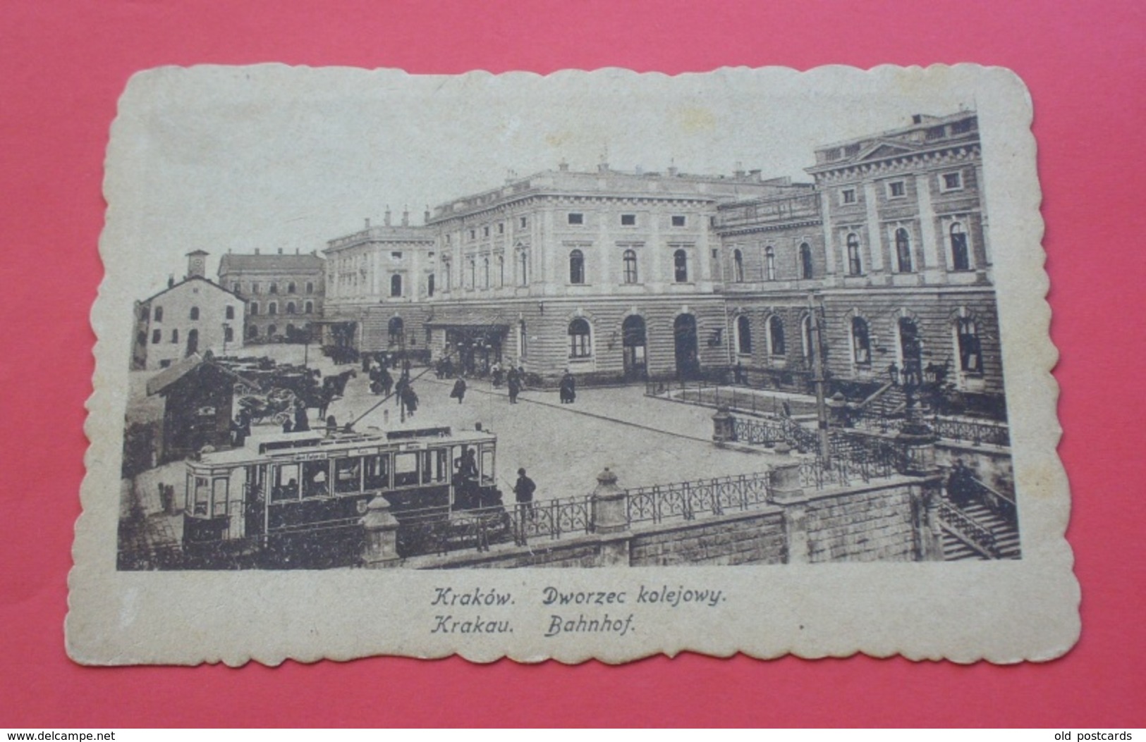 Krakow - 1918 - Poland --- Dworzec Kolejowy, Tramwaj , Cracow Cracovie Cracovia Krakau Pologne Polonia Polen --- 831 - Pologne