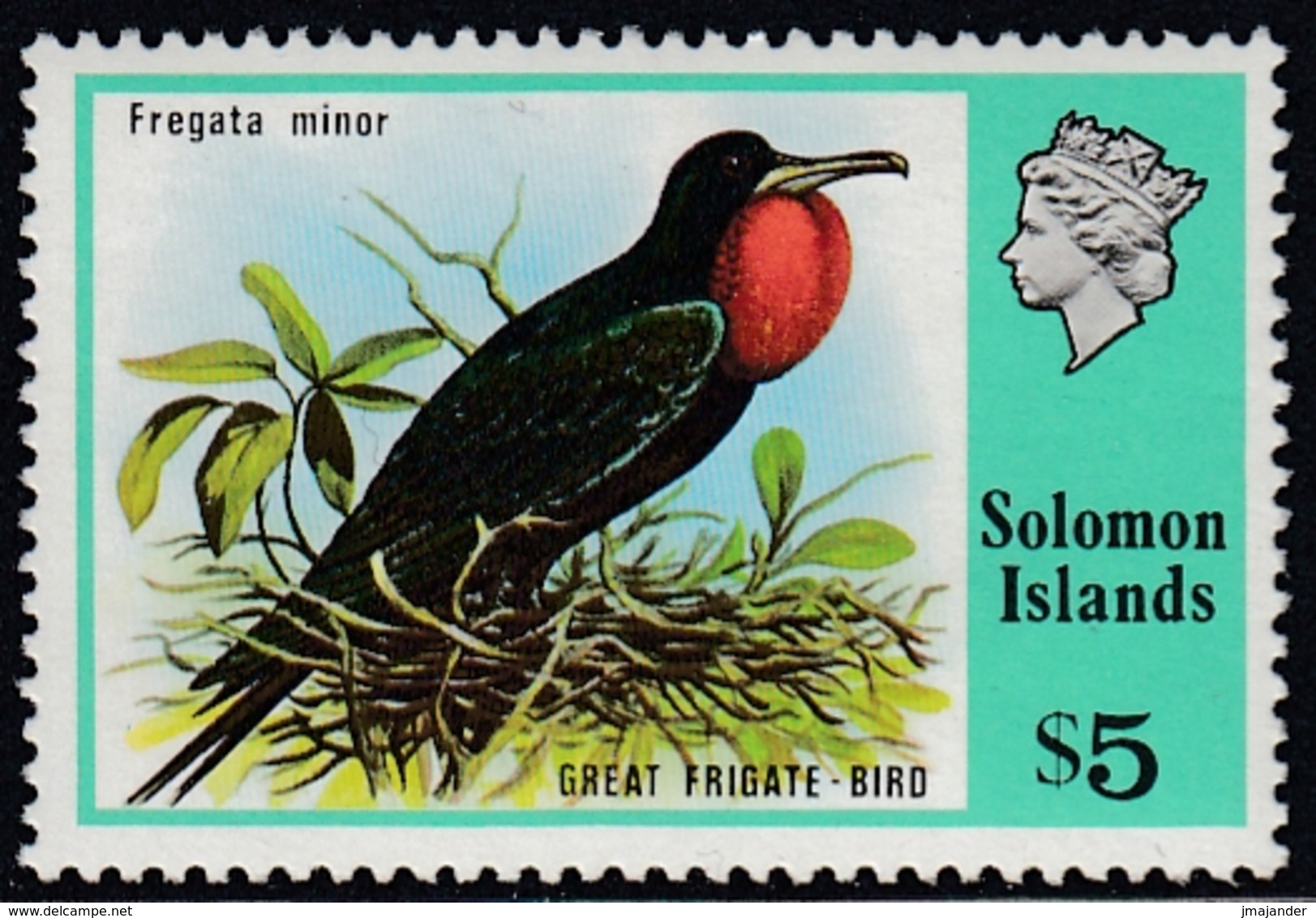 British Solomon Islands 1976 - Definitive Stamp: Great Frigatebird - Mi 330 ** MNH - Iles Salomon (...-1978)