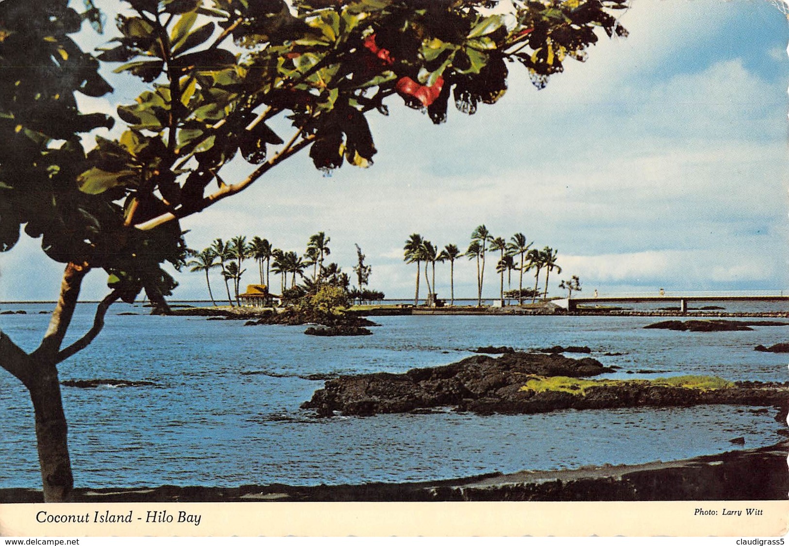 0386 "SCENIC COCCONUT ISLAND INHILO BAY , ISLAND OF HAWAII - HAWAII" CART. ORIG. SPED. 1972 - Hilo