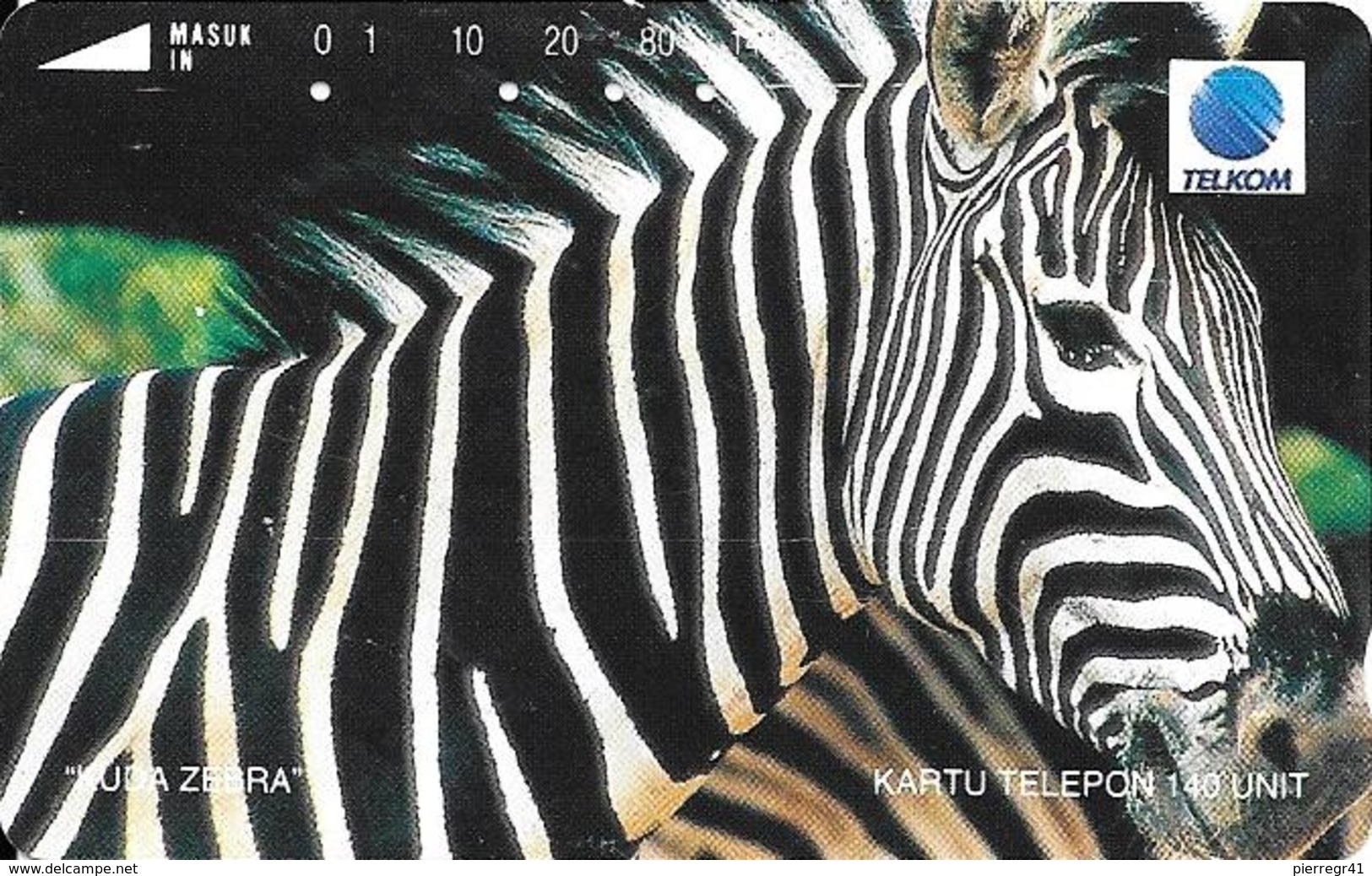 CARTE-MAGNETIQUE-INDONESIE-140U-ZEBRE-TBE - Cavalli