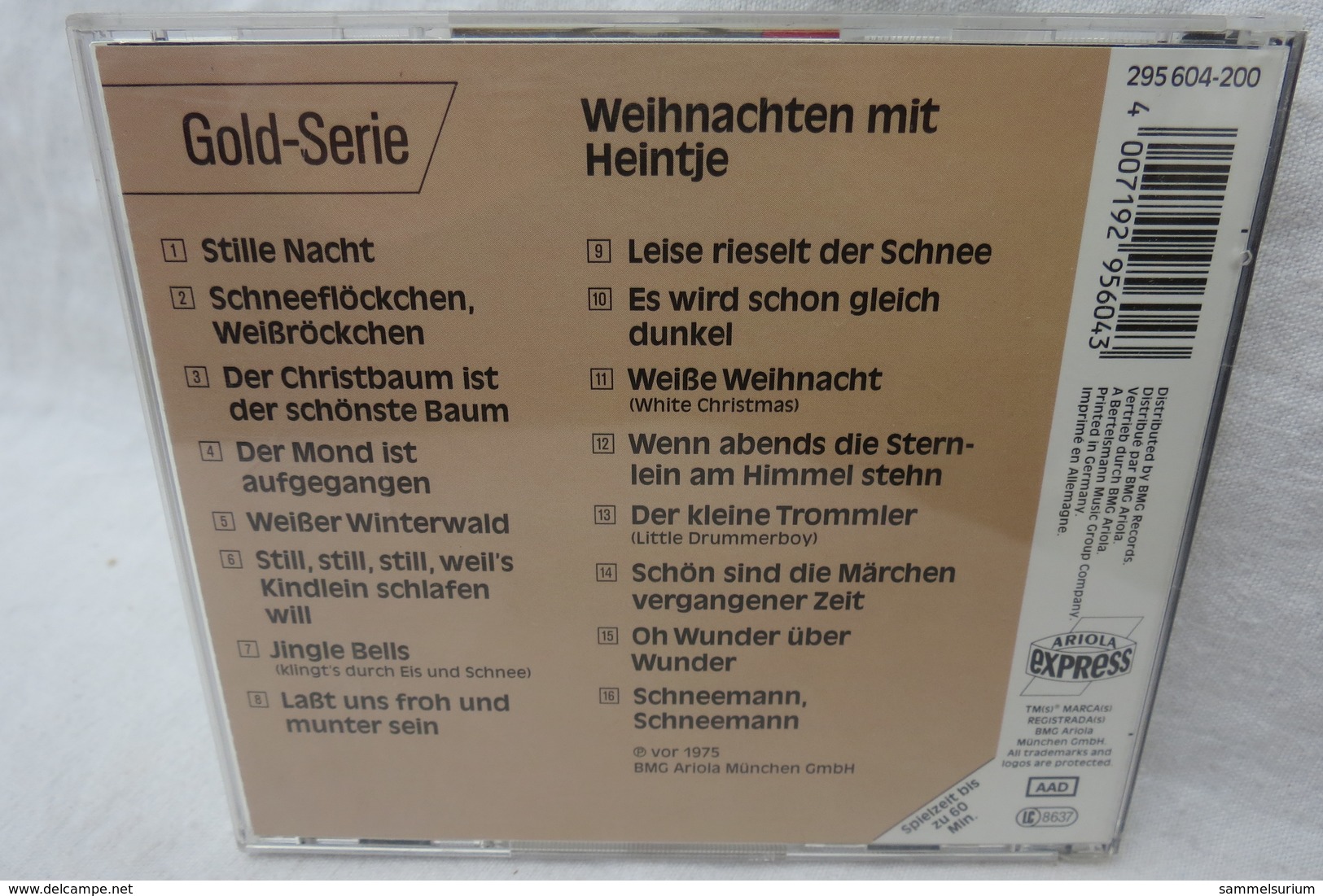 CD "Weihnachten Mit Heintje" - Chants De Noel