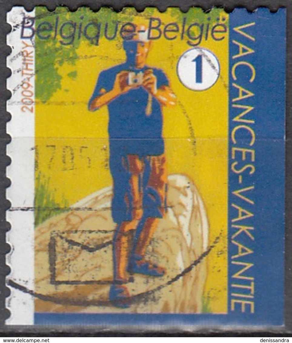 Belgique 2009 COB 3909A O Cote (2016) 3.00 Euro Vacances Photographe Masculin Cachet Rond - Gebraucht