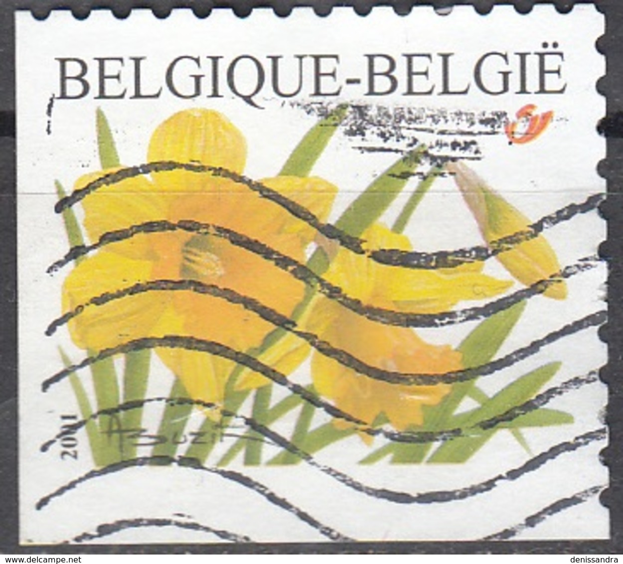 Belgique 2001 COB 3046B O Cote (2016) 2.60 Euro Narcisse Des Bois - Gebraucht