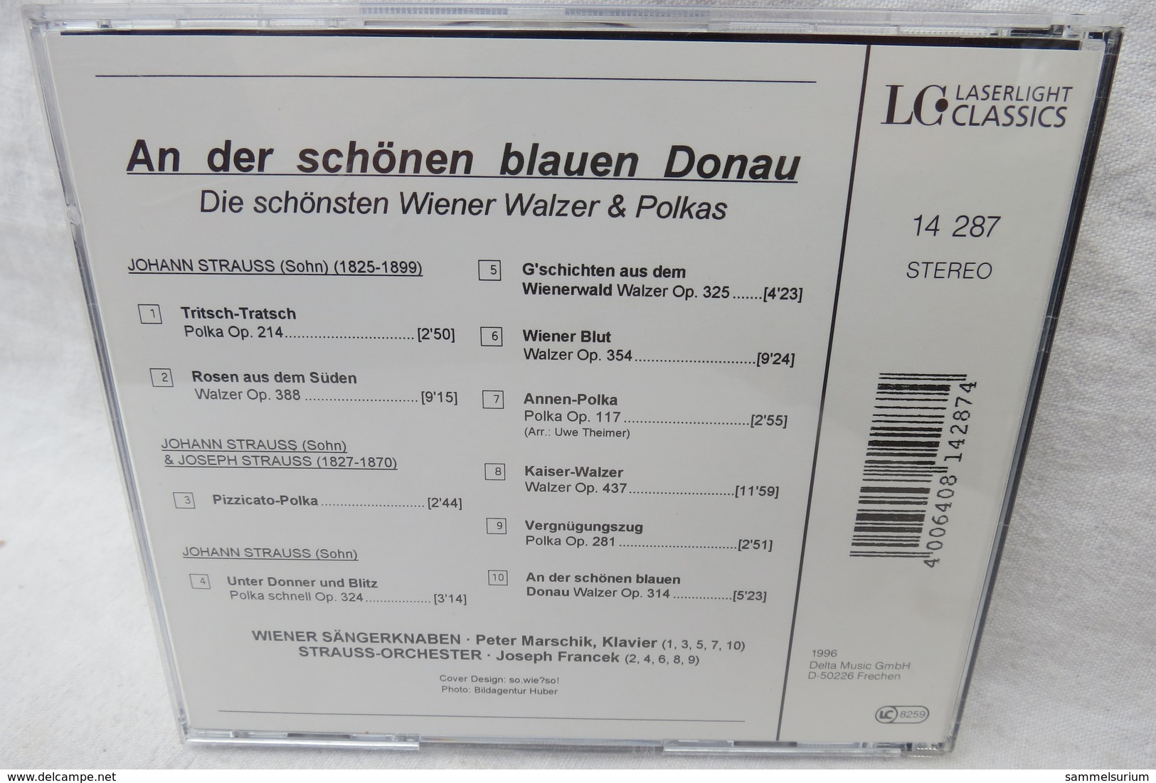 CD "Wiener Sängerknaben / Strauss-Orchester" An Der Schönen Blauen Donau, Die Schönsten Wiener Walzer & Polkas - Autres - Musique Allemande