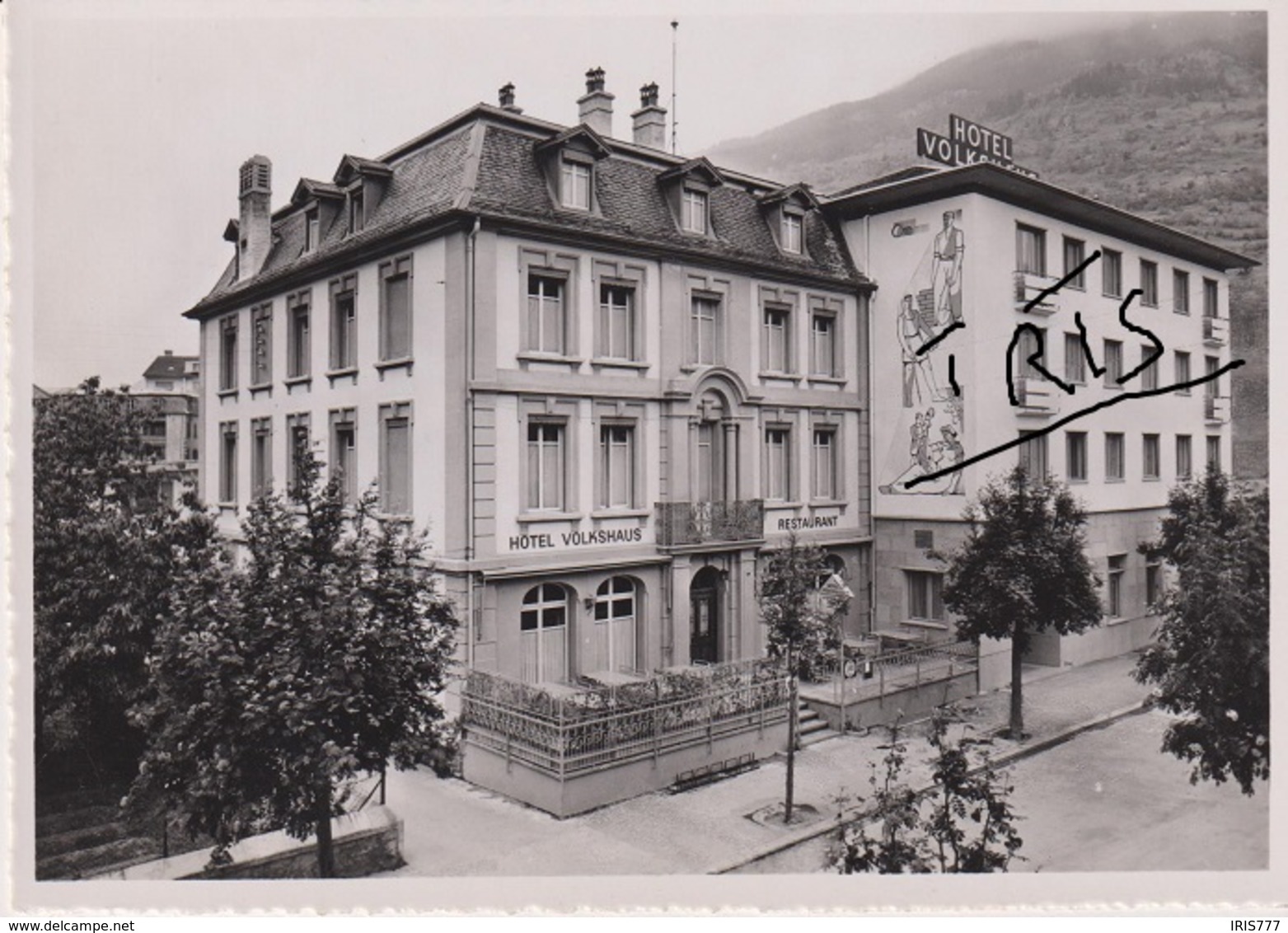 E145 - HOTEL VOLKSHAUS - MAISON DU PEUPLE BRIG - Autres & Non Classés