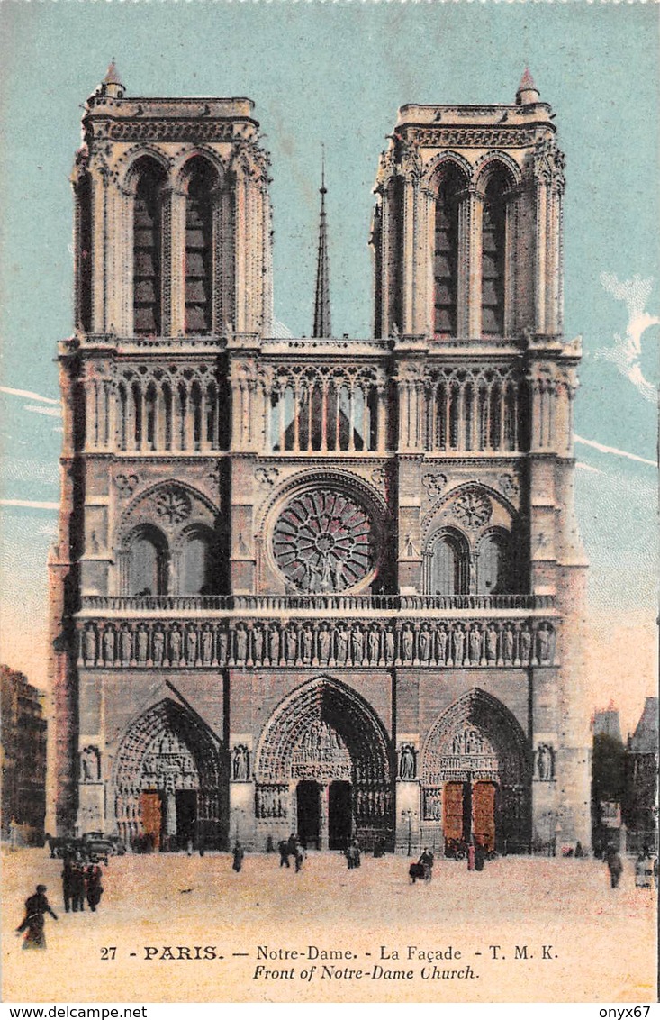 PARIS (75) Cathédrale Notre-Dame 1163-1260 Les 2 Tours-Eglise-Religion - Kerken
