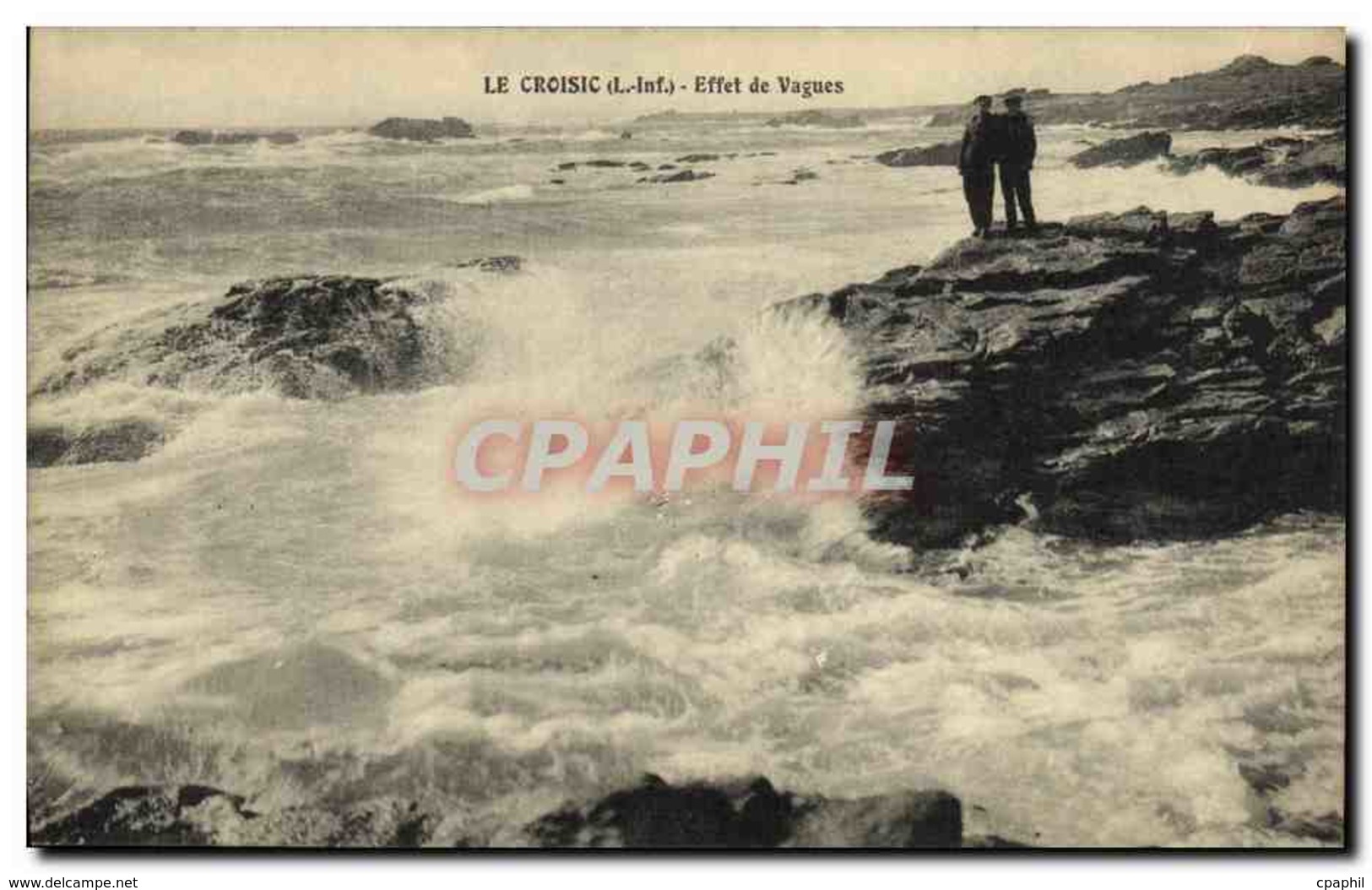 CPA Le Croisic Effet De Vagues - Le Croisic