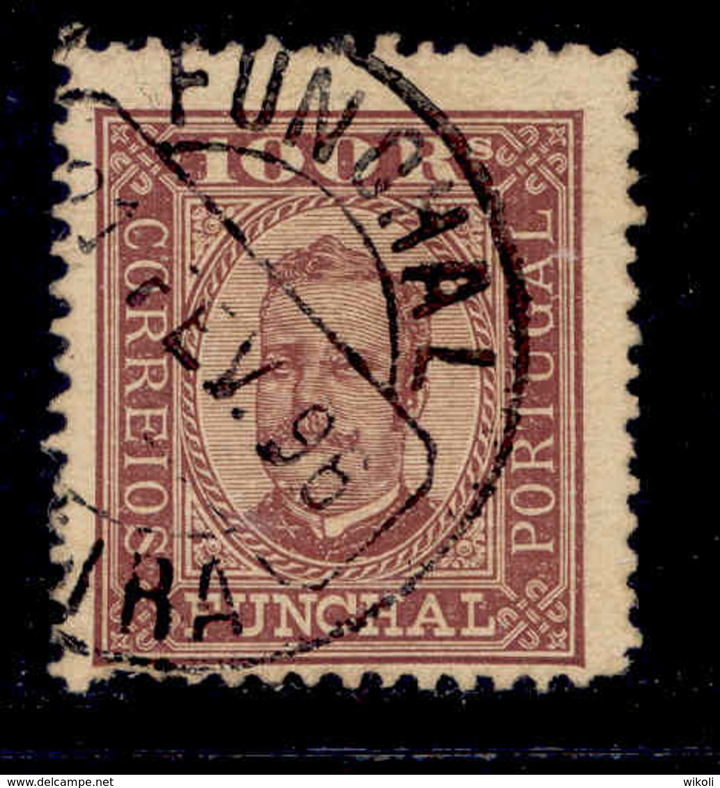 ! ! Funchal - 1892 D. Carlos 100 R - Af. 09 - Used - Funchal