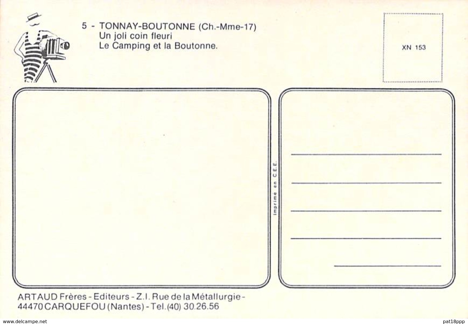 ** Lot De 2 Cartes ** 17 - BOUTONNE : Les Berges De La Boutonne - CPSM CPM Grand Format - Charente Maritime - Autres & Non Classés