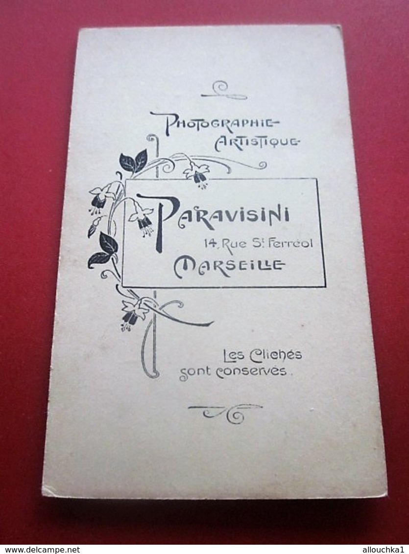 Bébé Photographie Paravisini Rue St Ferréol Marseille Photos Photo Originale Anciennes(Av. 1900)Carte De Visite - Old (before 1900)