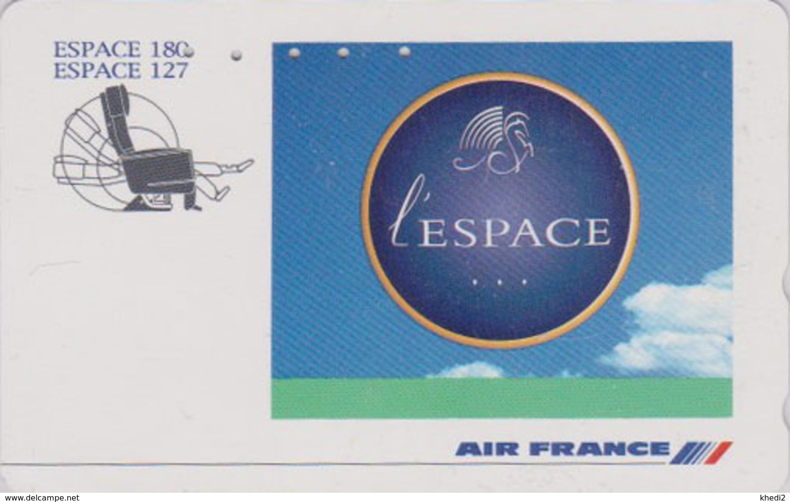 Télécarte Japon / 110-011 - AIR FRANCE - Espace 180 127 - AIRLINES Japan Phonecard -  Aviation Avion 2266 - Avions