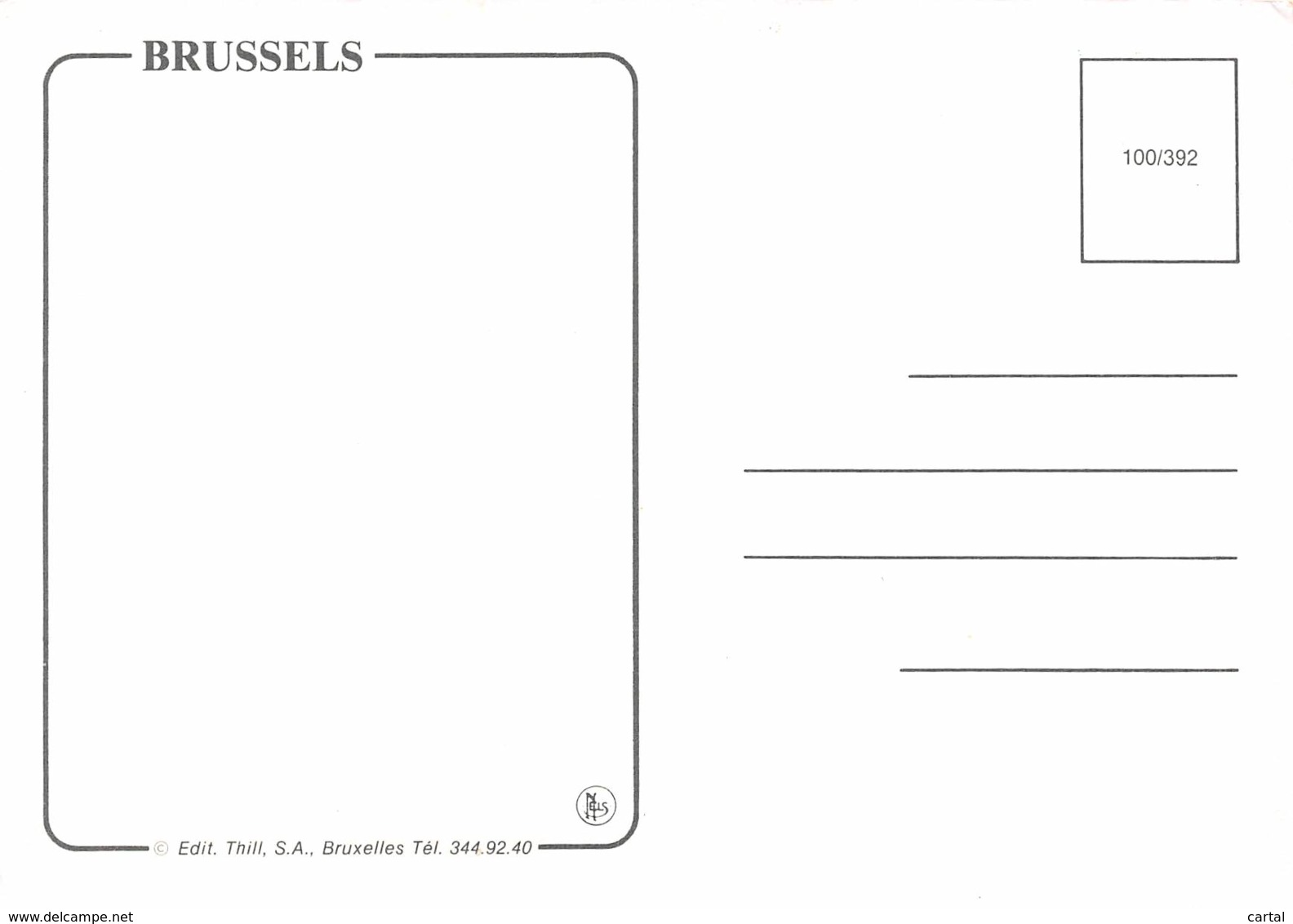 CPM - BRUSSELS - Panoramische Zichten, Meerdere Zichten