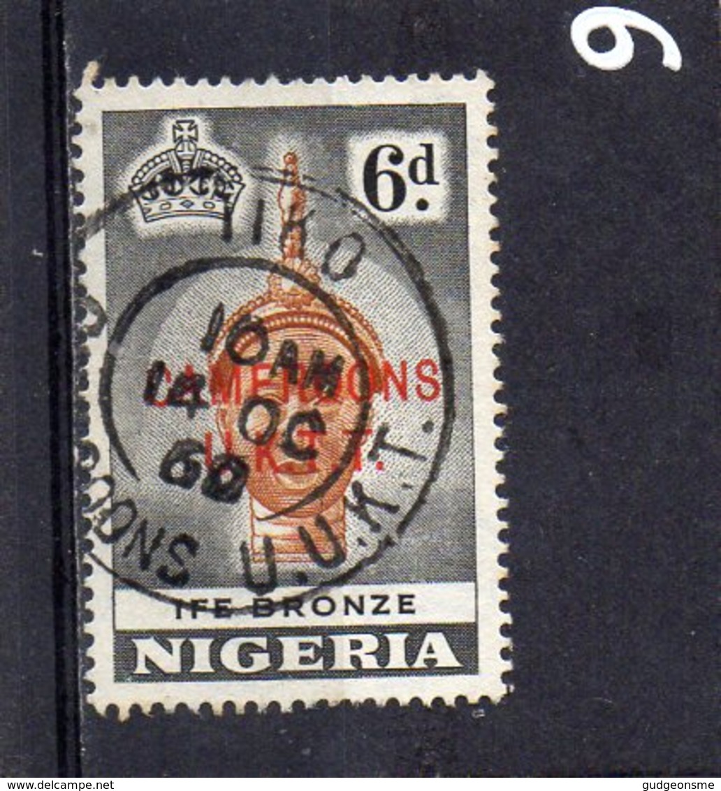 1960 Overprint NIGERIA ISSUES 6d Used - Cameroun