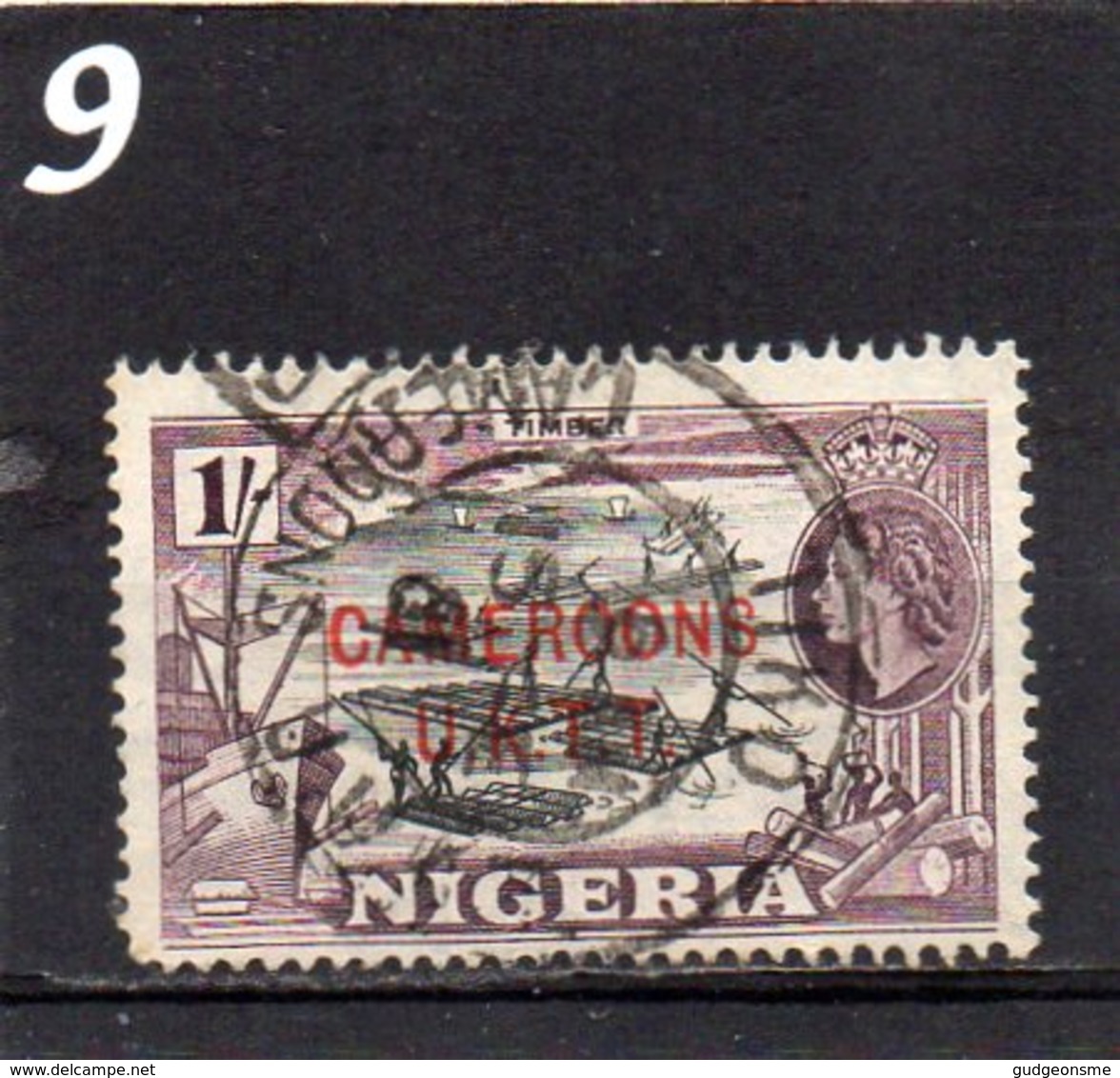 1960 Overprint NIGERIA ISSUES 1/- Used - Cameroun