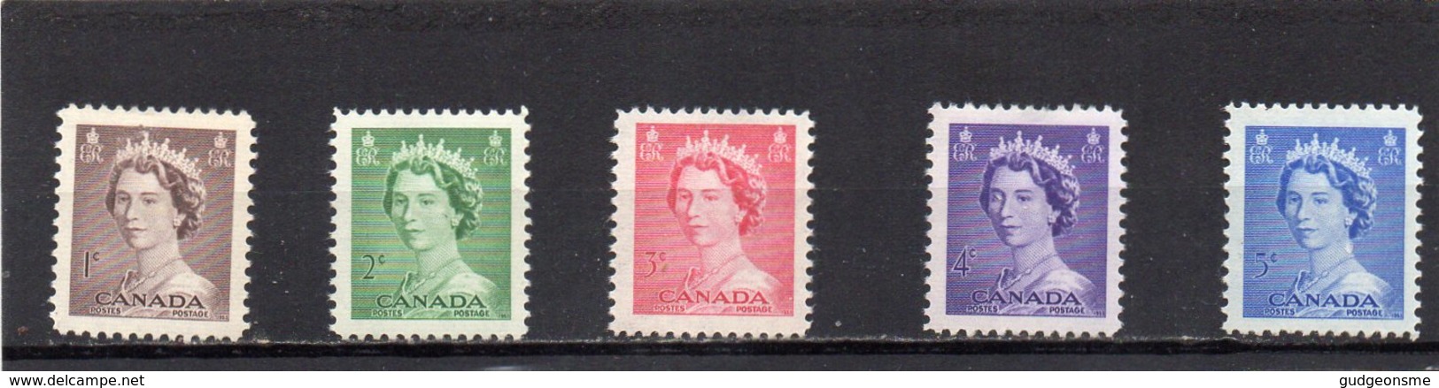 1953 Definitive Issue 5 Values MNH - Unused Stamps