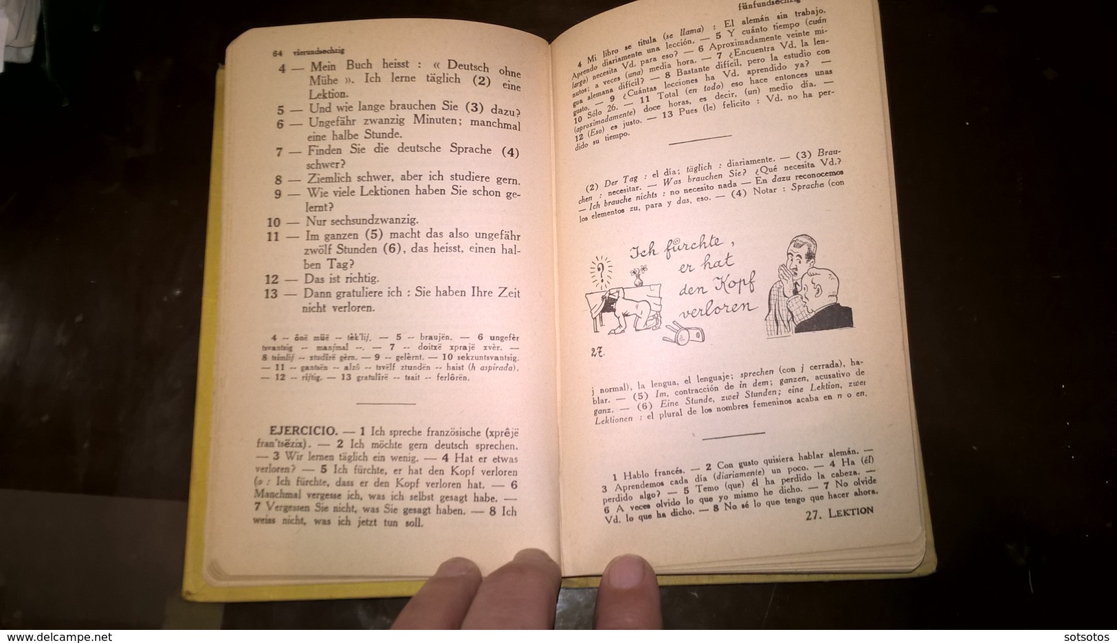 EL ALEMAN Sin ESFUERZO Por A. CHEREL - METODO DIARIO ASSIMIL - PARIS (1959) - 376 Pages (11,50x18 Cent) - IN VERY GOOD - Sprachwissenschaften