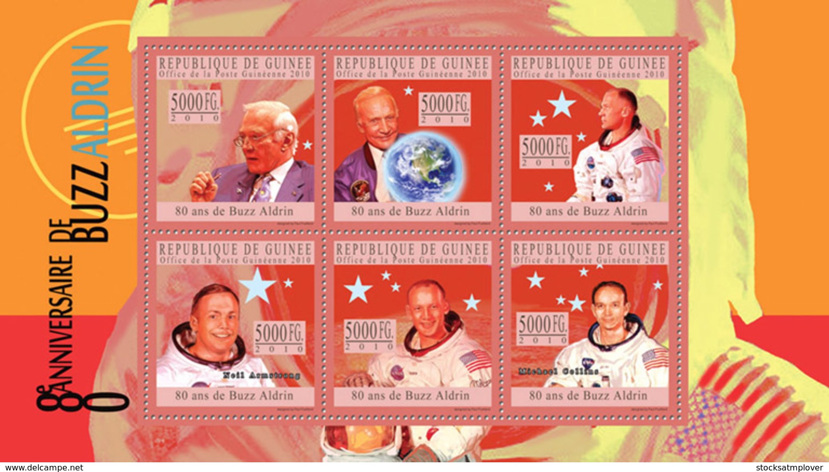 Guinea 2010 Buzz Aldrin，astronaut，space - Guinea (1958-...)