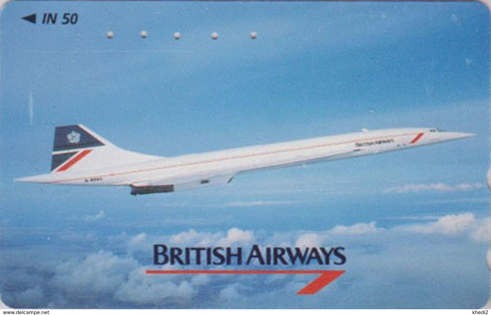 Rare Télécarte Japon / 110-011 - AVION - CONCORDE ** BRITISH AIRWAYS ** - AIRLINES Japan Phonecard / England - 2295 - Avions