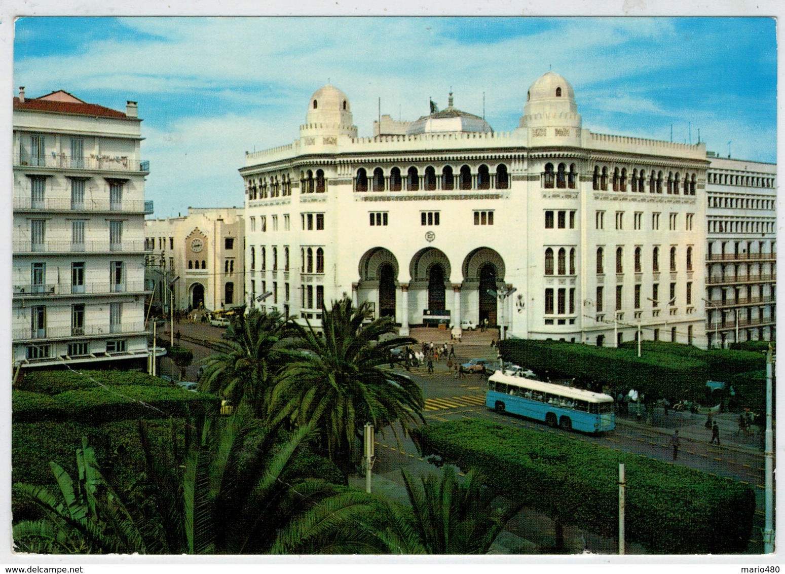 ALGER  LA  BLANCHE    LA  GRANDE  POSTE     (VIAGGIATA) - Algeri